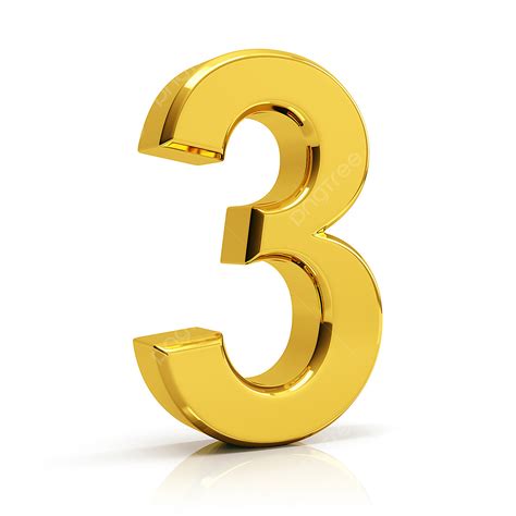 Gold Number 3 PNG Image, Gold Number 3, 3, Number, Number 3 PNG Image ...