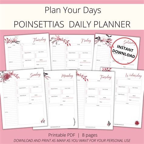 Free december daily planner printable, Download Free december daily ...