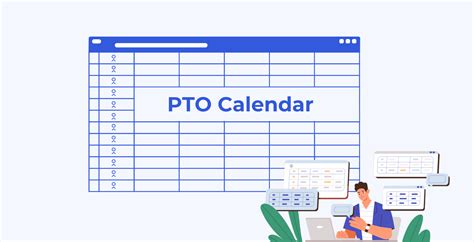 Excel Employee Vacation (PTO) 2024 Calendar Template | Collage