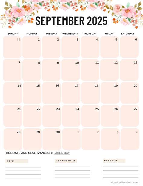 Printable Calendar Sep 2025 Portrait - cyndia ondrea