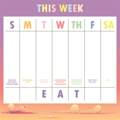 Weekly Calendar - 10 Free PDF Printables | Printablee
