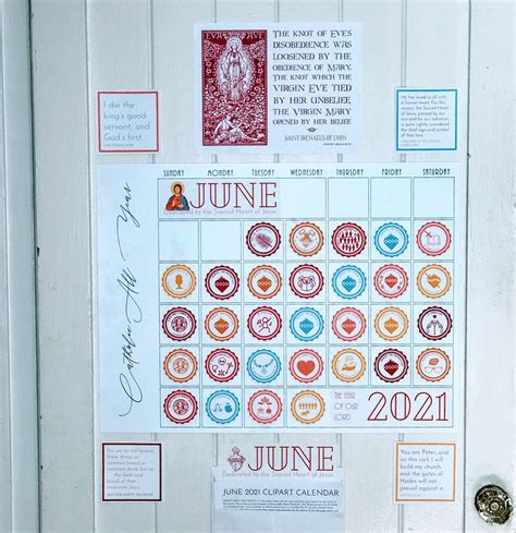 Liturgical Year Reusable Calendar Blank - Catholic All Year