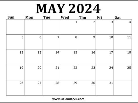 May 2025 May Printable Calendar Templates - Khalil Veda