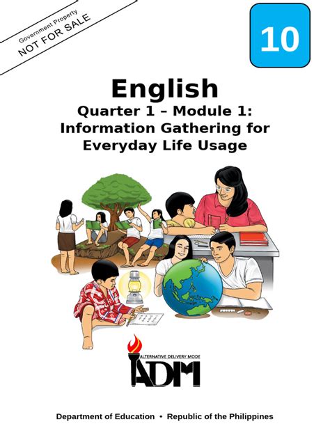 English10 q1 Mod1 Informationgathering v4 (3) | PDF | Bullying | Speed Reading