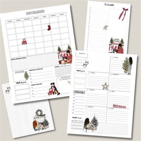 Free Printable December Planner Pages - Lovely Planner