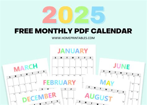 Free 2025 Calendar Printable - Your Best PDF Download!