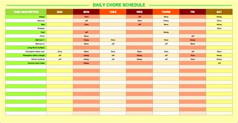 10 Daily Timetable Template Excel - Excel Templates