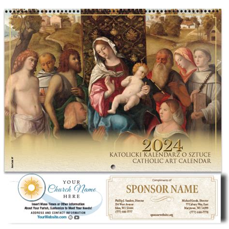 Catholic Calendars | Blue Mound Graphics