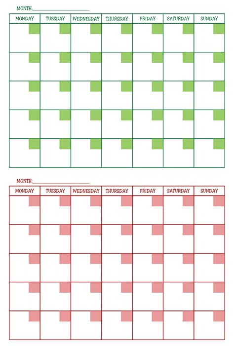 Free Printable 2 Month Calendars