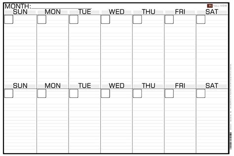 Two Week Printable Calendar