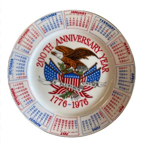 Wall Decor | Bicentennial Plate Wall Decor 1776 Calendar | Poshmark
