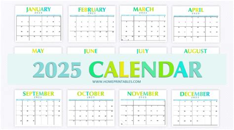 Free 2025 Calendar Printable - Your Best PDF Download!