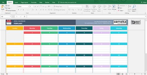 Calendar Spreadsheet Template — db-excel.com