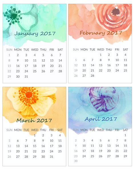 Mini calendar printable may june july august 2017 - insureOlfe
