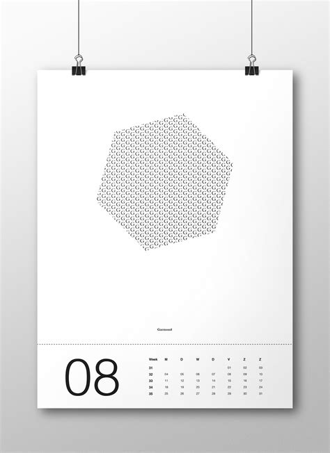 Typo calendar :: Behance