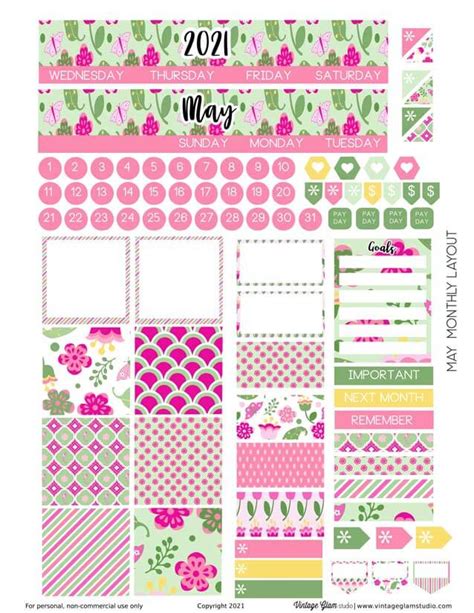May Monthly Layout - Classic Happy Planner