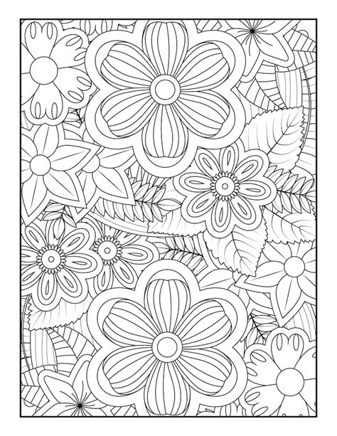 Printable Anxiety Relief Adult Coloring Pages Mandala Great Gift Relax ...