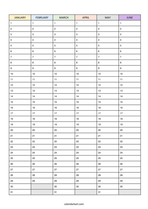 Free printable blank calendar templates – Artofit