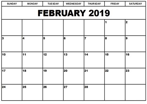 Blank Calender Template That I Can Type In | Calendar Template Printable