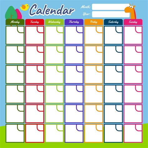 5 Best Images of Free Fill In Blank Calendar Printables - Free Blank ...
