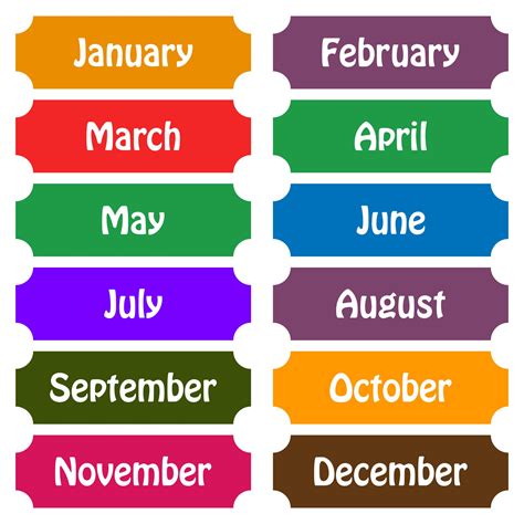 10 best printable calendar month labels month labels classroom - 10 ...