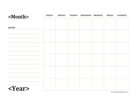 Printable Calendar Notes - Maud Steffi