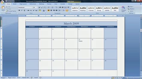 Calendar Templates for Microsoft Word New Best S Of Create A Blank ...