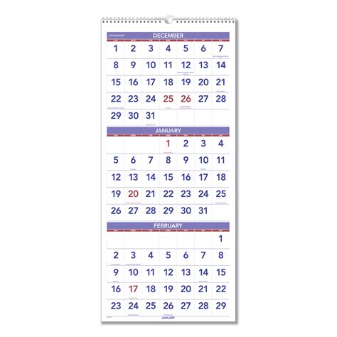 Three Month Calendar Free Printable - Printable Calendars AT A GLANCE
