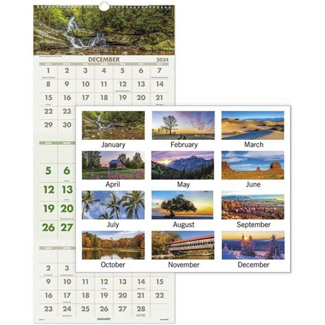 At-A-Glance Scenic Design 3-month Wall Calendar, 3 Month Single Page ...