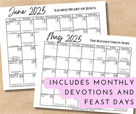 Liturgical Calendar 2025 Printable - Perry Brigitta