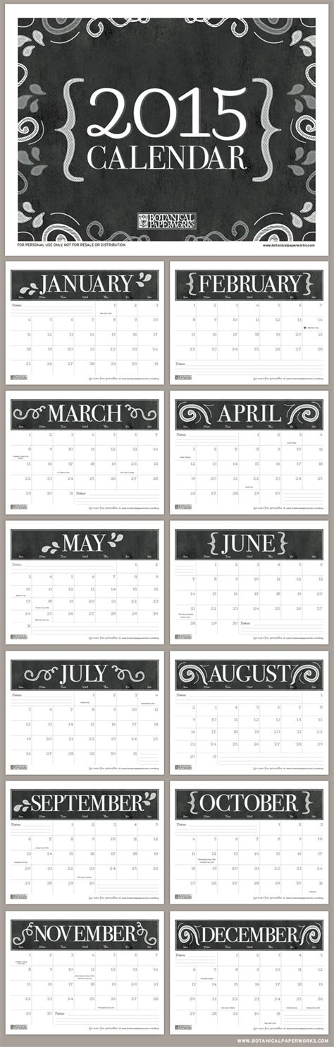 109 best Printable Calendars images on Pinterest | Free printables ...
