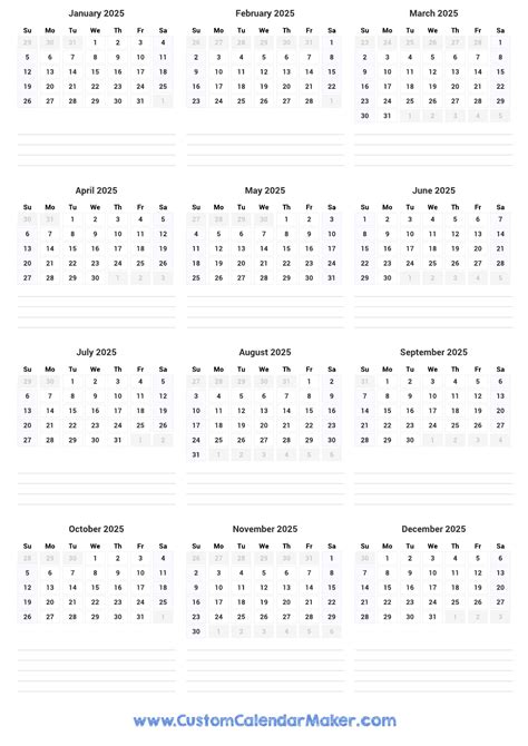 Calendar To Fill In 2025 - Jonathan Ward