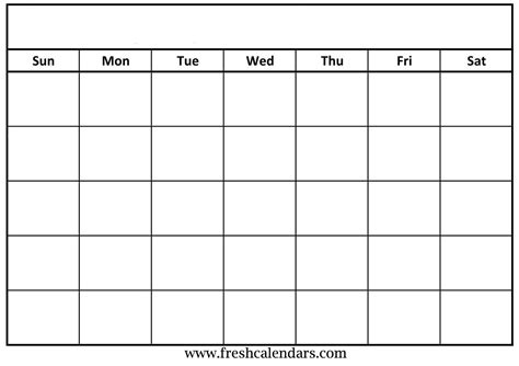 Universal Free Fill In Calendars in 2020 | Printable blank calendar ...