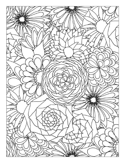 #ClippedOnIssuu from Beautiful Flowers Detailed Floral Designs Coloring ...