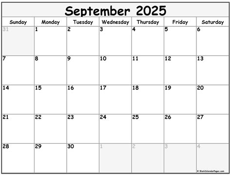 September 2025 calendar | free printable calendars