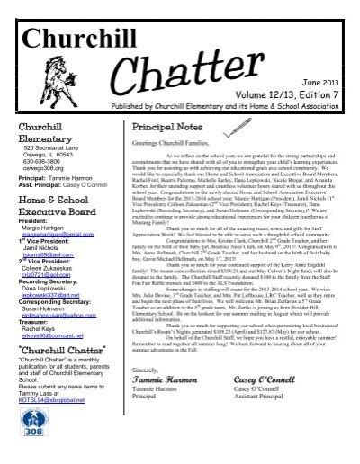 June 2013 - Oswego Community Unit School District 308