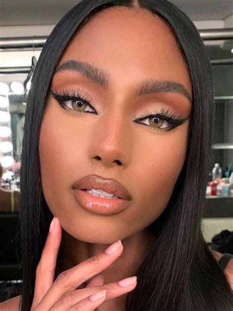 Makeup For Black Skin, Makeup Eye Looks, Nude Makeup, Dark Skin Makeup ...