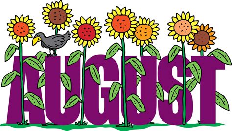 August Free Clipart Animation And GIF | August clipart, Clip art ...