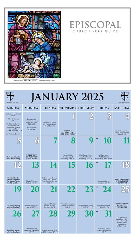 2025 Christian Liturgical Calendar - Michelle C. Austin