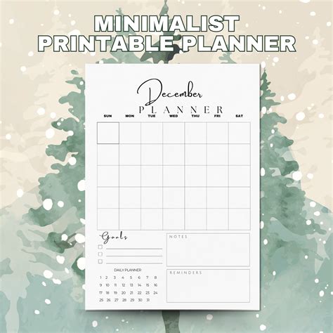 PLR Printable Planner, December Planner, December Weekly Planner ...