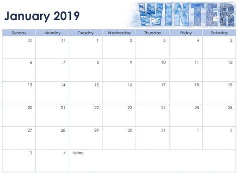 Free Printable Events Calendar Templates