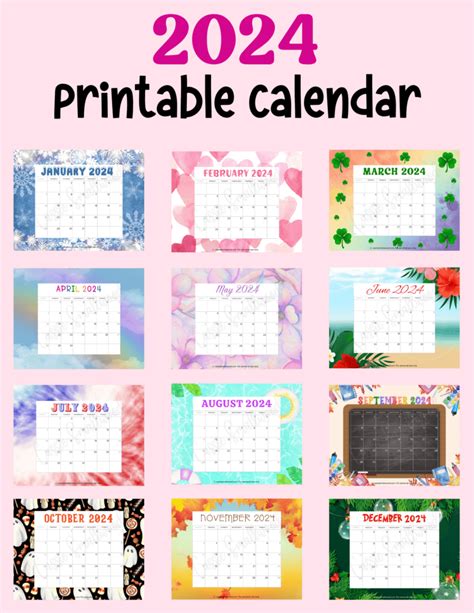 Printable Monthly Calendar 2025 Cute - Jayden Rashid