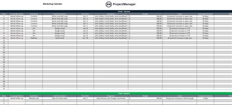 Marketing Calendar Template for Excel (Free Download)