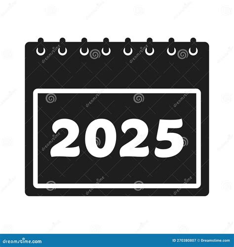 2025 Calendar Icon. Editable Vector EPS Symbol Stock Vector ...